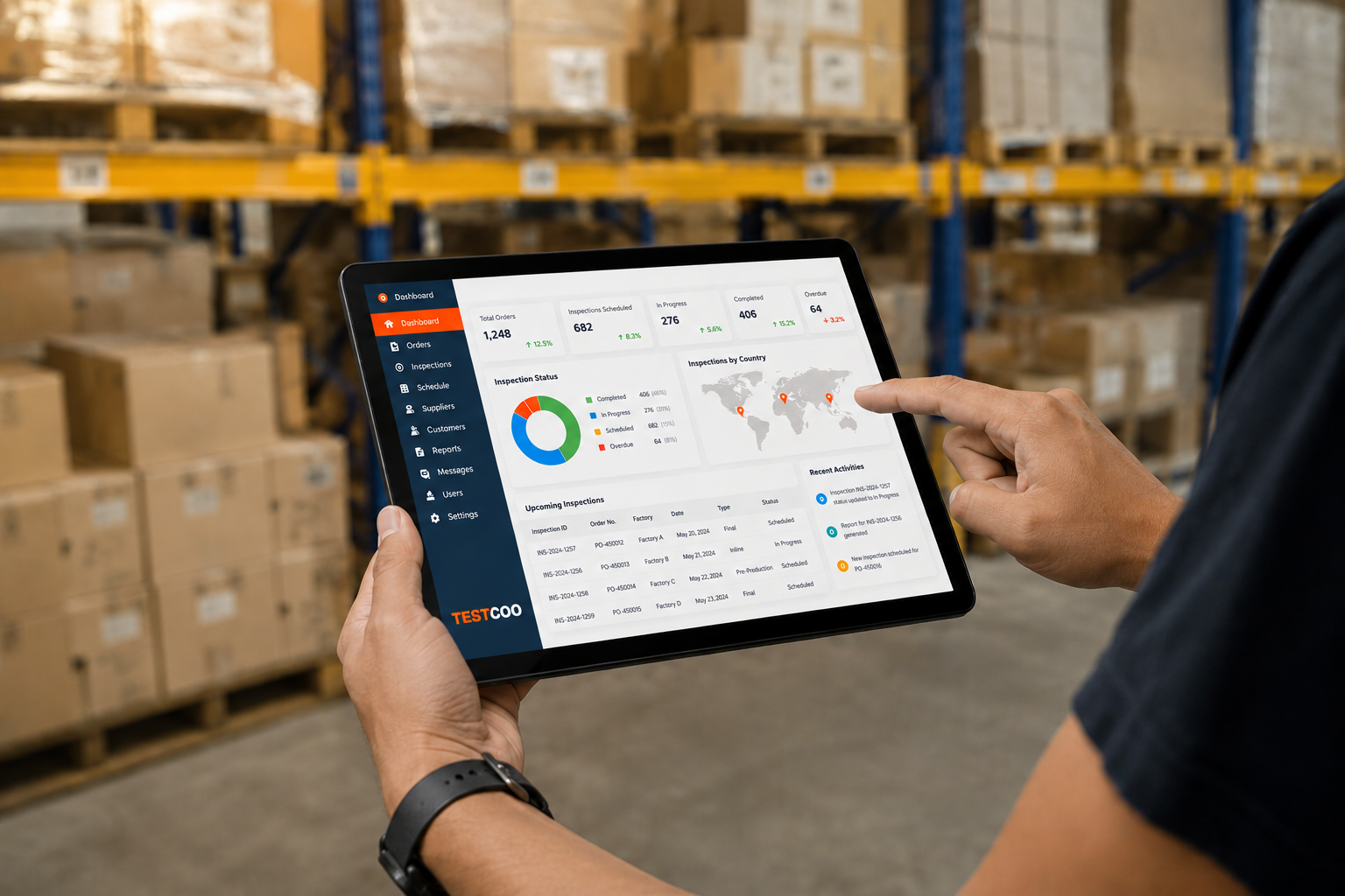 pugetrading SaaS Textile Quality Control Dashboard - Digital inspection system improving supplier compliance and traceability in textile manufacturing